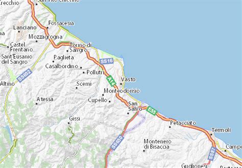 MICHELIN Vasto map - ViaMichelin