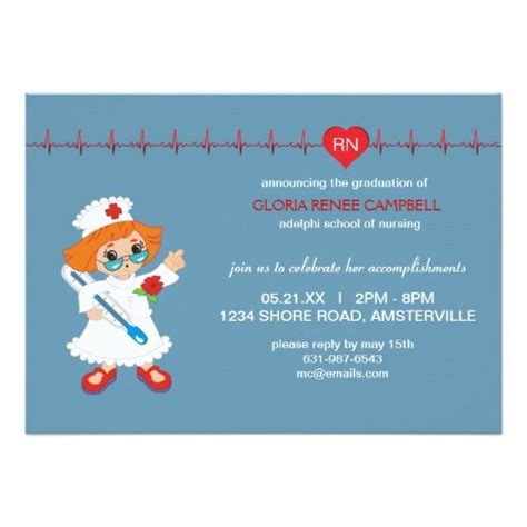 Nurse Graduation Invitation | Zazzle.com | Graduation invitations ...