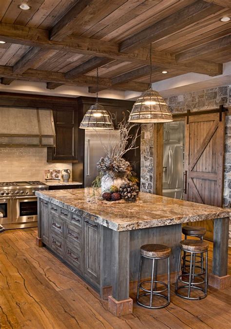 Awesome Rustic Kitchen Island Design Ideas 44 - PIMPHOMEE