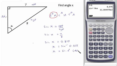 Trigonometry: finding angles in right-angled triangles - YouTube