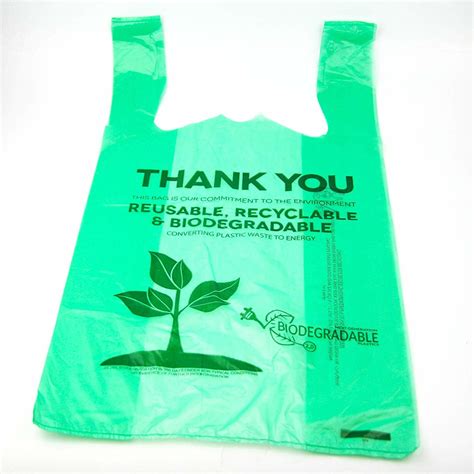 40% Bio Based Compostable Vegetable Bags Corn Starch Material Green Color