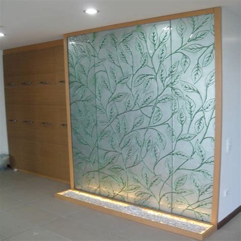 Decorative glass wall panels ybm tasarım dekoratif cam paneller interior landscaping glass ...