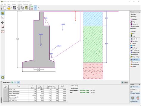 Abutment | Geotechnical Software GEO5 | Fine