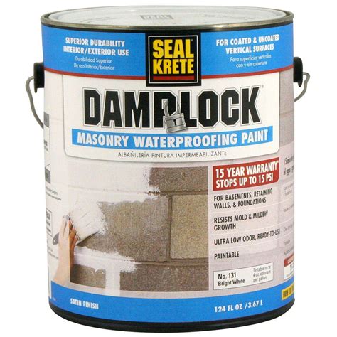 Seal-Krete 1 gal. Damplock Masonry Waterproofing Paint-131001 - The ...