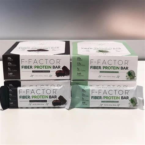 F-Factor Fiber/Protein Bars | Low Carb & Low Fat | No Sugar Added