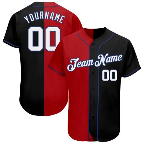 Custom Baseball Split Jerseys - Custom Baseball Half and Half Jerseys – FansCustom