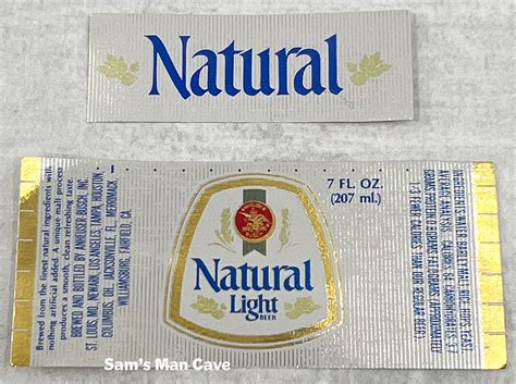 Natural Light Beer Label