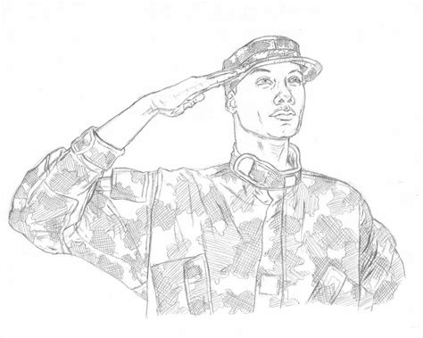 How To Draw A Army Soldier - Englishsalt2