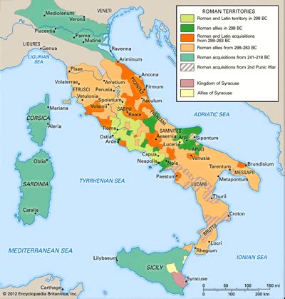 ancient Rome - Kids | Britannica | Mapa