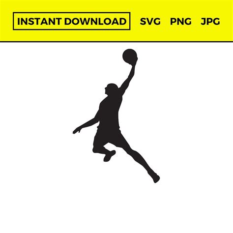 Basketball Player SVG, Basketball Player PNG, Basketball Player Silhouette, Basketball Player ...