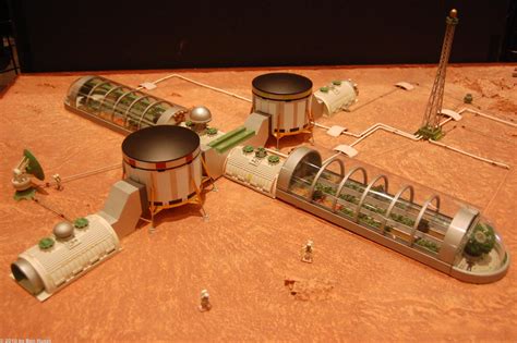 human Mars: Mars base model by Kevin Atkins