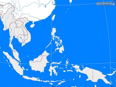 Southeast Asia Outline Map - A Learning Family