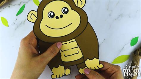 Printable Gorilla Craft Template – Simple Mom Project