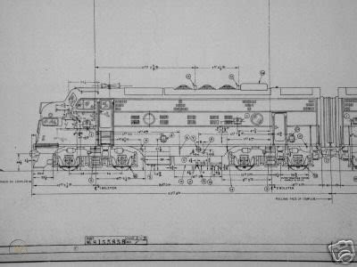 EMD F7 A-B Diesel Locomotive Spec Plan 1949-1955 | #16955848