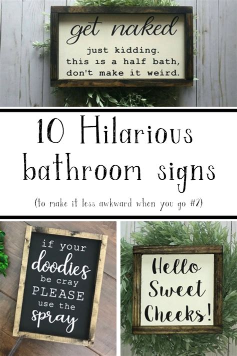 Funny Bathroom Signs Printable