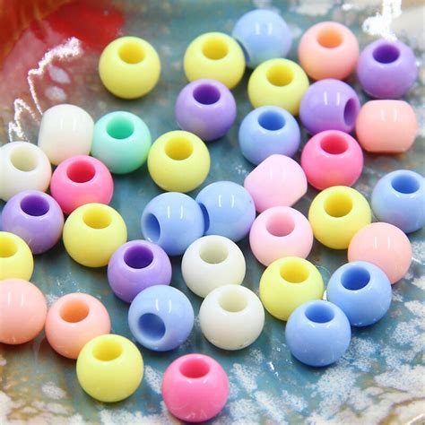 Free Shipping 10MM Mixed Color Acrylic Beads Assorted Bright Colors ...