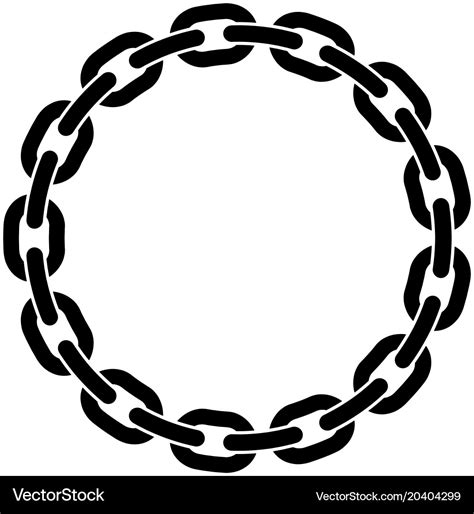 Chain Link Circle Svg