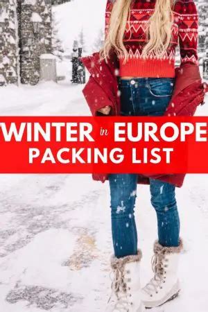 How to Pack for Europe in Winter: The Perfect Packing Checklist