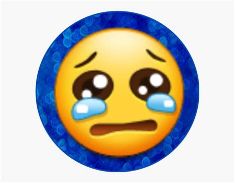 #sad #crying #emoji #sticker - Emoji Crying Sadness Face, HD Png Download , Transparent Png ...