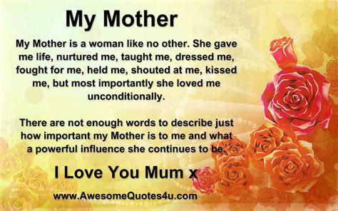 I Love You Mom Quotes. QuotesGram