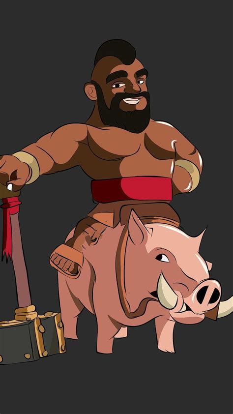 Hog Rider Wallpapers Discover more Clash of Clans, Clash Royale, COC, Game, Hog Rider wallpaper ...