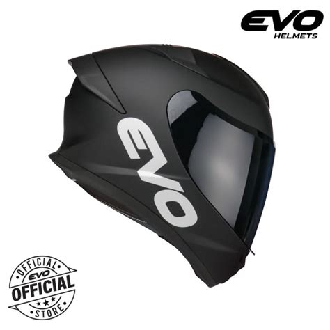 EVO SVX-02 Plain Full Face Dual Visor Helmet with Free Clear Lens | Lazada PH