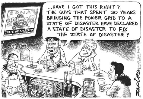 Zapiro on Twitter: "Zapiro's cartoon published @dailymaverick DM 168 (10 February 2023) on Say ...