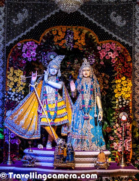 Glittering Interiors of Prem Mandir at Vrindavan, Uttar Pradesh, India