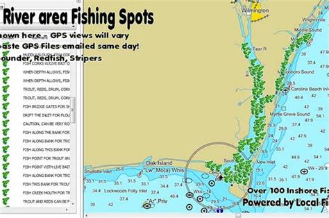 Cape Fear River Inshore Fishing Spots - North Carolina Fishing Spots