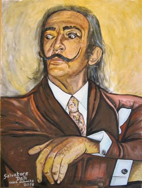 2013 11 Salvatore Dali - Salvador dalí, Portrait, Malerei von Heinz Schmitz | kunstnet