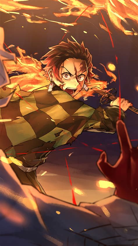 #329310 Tanjiro Kamado vs Rui, Kimetsu no Yaiba, 4K phone HD Wallpapers, Images, Backgrounds ...