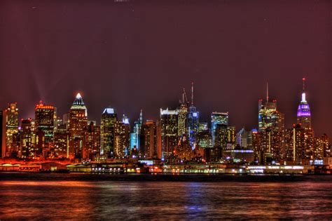 New York city. Night view from New Jersey, about 6 blocks from where I grew up. I tell you, this ...