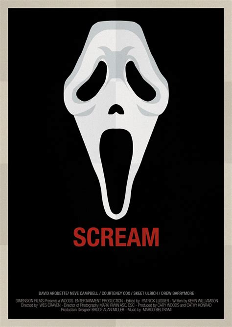 Alternative movie poster for Scream by Alejandro Fernandez