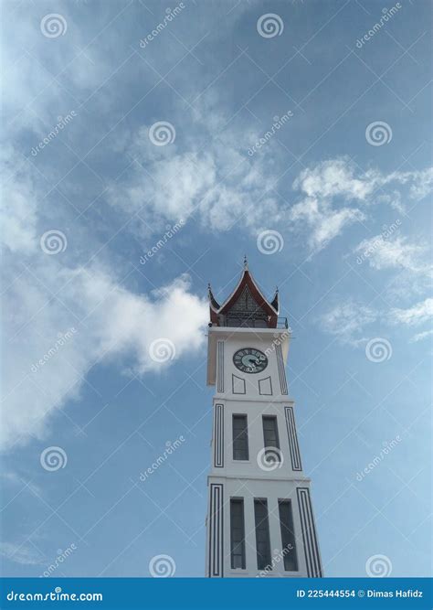 Photo Landmark. Jam Gadang Clock Tower of Bukittinggi. Stock Photo - Image of buildings ...