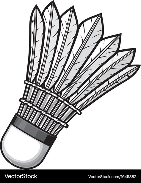 Badminton shuttlecock Royalty Free Vector Image