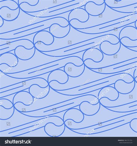 Wave Pattern Blue Color Palette Stock Illustration 1961721751 | Shutterstock