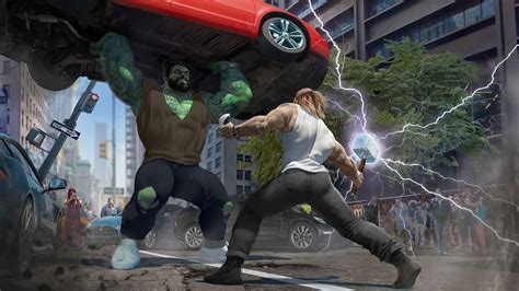 Hulk Vs Thor Wallpapers - Wallpaper Cave