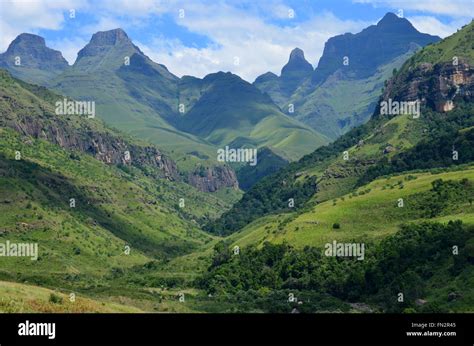 Cathedral Peak, Drakensberg Mountains, KZN, South Africa Stock Photo ...