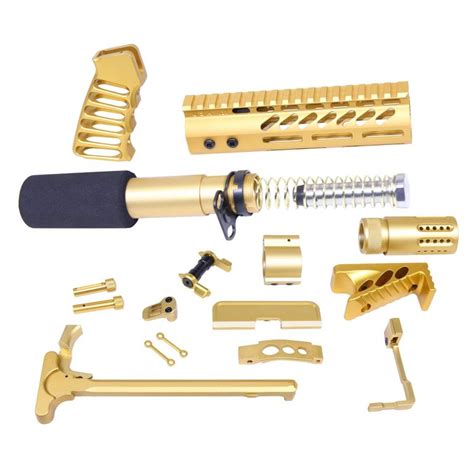 Guntec USA AR-15 Ultimate Pistol Kit (Anodized Gold) - Tactical Transition