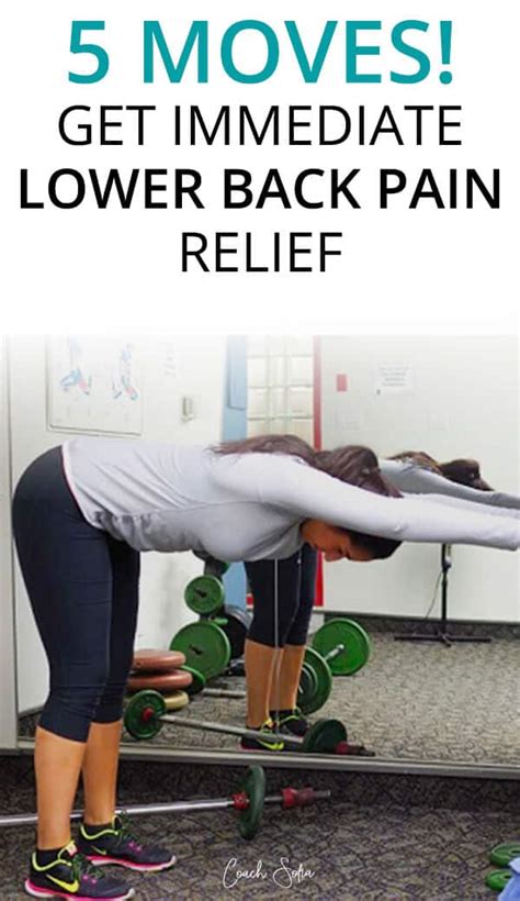 5 Moves For Instant Lower Back Pain Relief - Coach Sofia Fitness