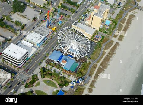 Myrtle Beach Skywheel and Boardwalk Stock Photo - Alamy