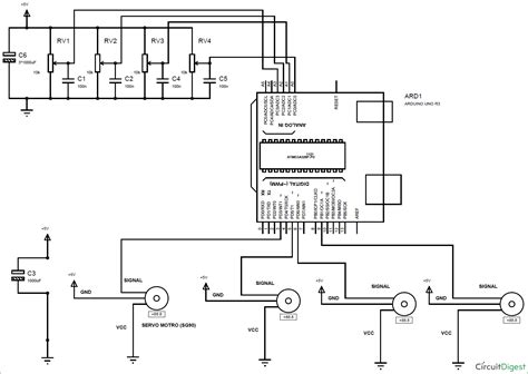 DIY-Arduino-Robotic-Arm-circuit-diagram Arm Circuit, Circuit Diagram ...