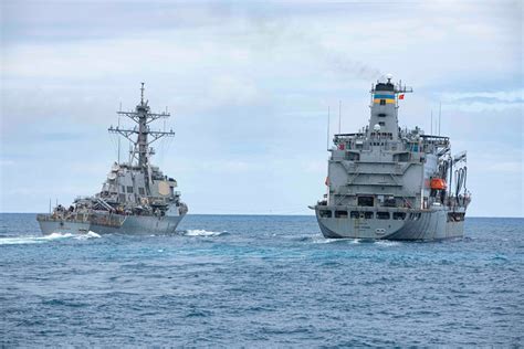 DVIDS - Images - USS Normandy Conducts a Replenishment-at-Sea [Image 3 of 7]