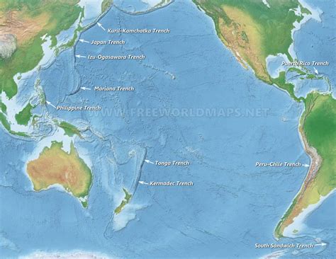 Marianas Trench Map