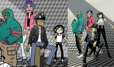 evolution of gorillaz art style | Gorillaz art style, Gorillaz art, Gorillaz