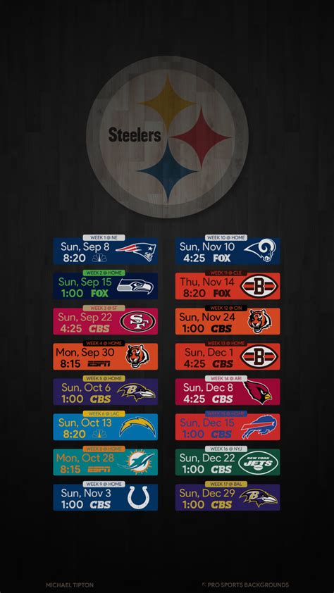 2023-2023 Steelers Schedule - Nfl Schedule 2023