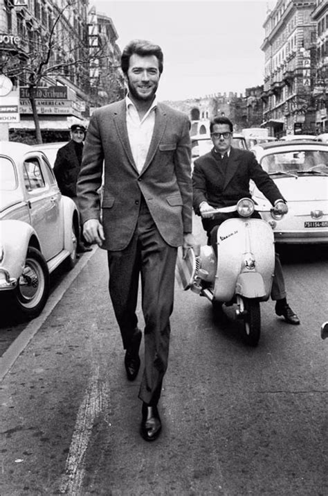 Clint Eastwood Skateboarding on Via Veneto, Rome in 1965 ~ vintage everyday