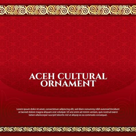 Premium Vector | Aceh culture ornament