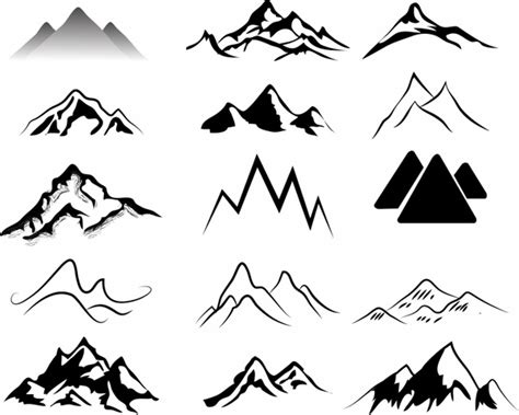 Mountains silhouette vector vectors free download 7,079 editable .ai ...