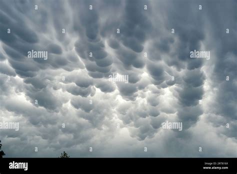 Mammatus Storm Clouds Stock Photo - Alamy